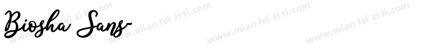 Biosha Sans字体转换